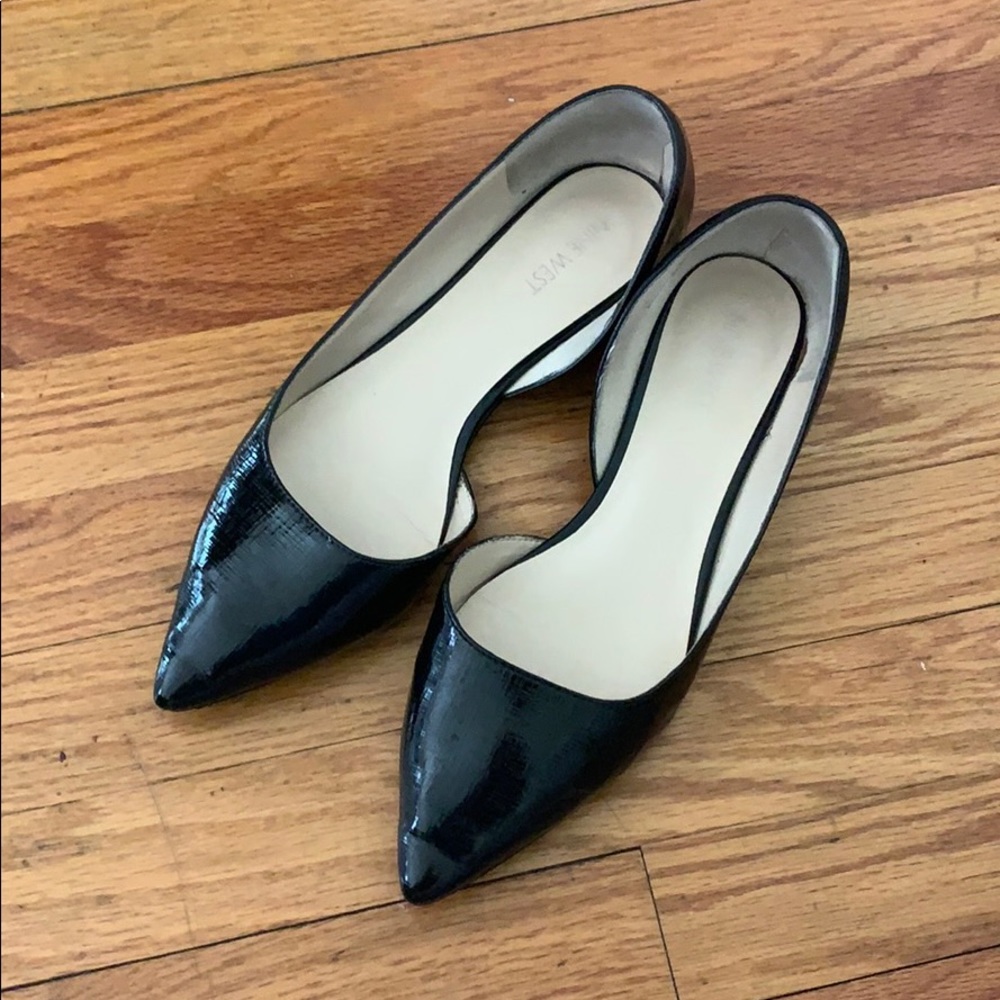 High gloss, slight wedge, work shoes